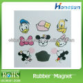 round rubber magnetic sticker